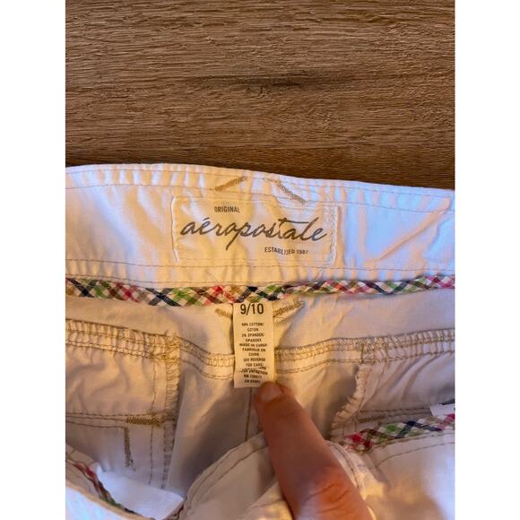 Aeropostale White Shorts Size 9 / 10 - Picture 3 of 3